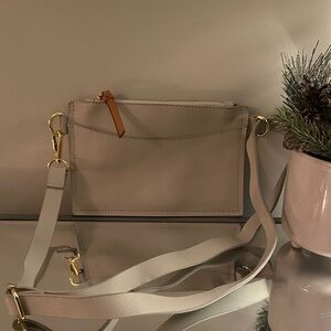 Boon Supply Cream/Light Gray Belt Bag- new!